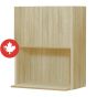 Caisson supérieur pour micro-ondes 2 portes, Beauté Naturelle, bois, 24" x 34 3/4" x 24"