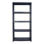 Étagère Deluxe, 5 tablettes, 36'' x 18'' x 73'', noir