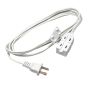 Indoor Extension Cord - 16/2 - 3 Outlets - SPT-2 - White - 4.5 m