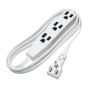 Indoor Extension Cord - 16/3 - SPT-2 - White - 4.5 m