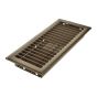 Registre de plancher, chocolat, 4" x 10"