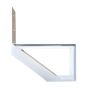 Stair Riser – Aluminum - 1 Stair – White - 15"