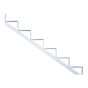Stair Riser – Aluminum - 6 Stairs – White - 52 ½"