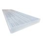Marche en aluminium, blanc, 11" x 42"
