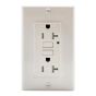 Duplex Outlet Wall Plate – White – 20 A – 125 V