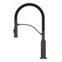 Kitchen Faucet - Retactable - Meda - Black/Satin Chrome