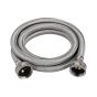 Connecteur tressé pour laveuse, acier inoxydable/PVC, 48"