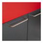 Ensemble cabinet de lavage, noir-rouge, 24"
