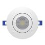 Lumière encastrée, DEL, directionnel, blanc, 5 CCT, 4", 12/pqt