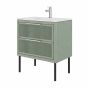 Meuble-lavabo Nova, 30" x 23,3" x 19", vert sauge