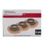 Joint de cire pour toilette, avec collet, 3/pqt