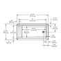 Aveiro Alcove Bathtub - Left Hand Outlet – White – 30” x 60”