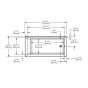 Alcove Bathtub - Emra - 30" x 60" x 15" - Acrylic - Left-Hand Outlet