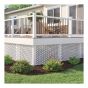 H-Channel Moulding for Lattice or Privacy Panels – PVC – White – 8’