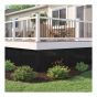U-Channel Moulding for Lattice or Privacy Panels – PVC – Black – 8’