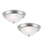 Flushmount – Xion - Brushed Nickel – 11” – 2/pkg