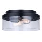 Flushmount – Quenzia – Black - 12"