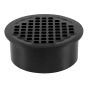 Snap-in Drain with Strainer – ABS – Black - 4"