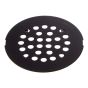 Couvre-drain de douche, noir mat, 4-1/4 po de diamètre