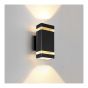 Outdoor Wall Light – Auralyx – Black - 4.33" x 4.13" x 9.13"