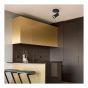 Flushmount – 1 Light – Flarym - Black - 12 cm x 12 cm