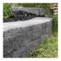 Rustico Wall Block - 4” x 7 1/2 ” x 5 3/4” - Charcoal Finish