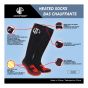 Heated Socks - S/M - 3 Levels - 9 Hours - Black/Gray