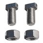 Ensemble boulon en T et écrou, acier inoxydable, 1/2 x 1 po