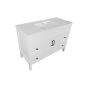 Meuble-lavabo Makala, 48", fini blanc mat