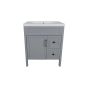 Meuble-lavabo Makala, 30", fini gris mat