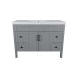 Meuble-lavabo Makala, 48", fini gris mat