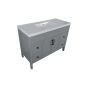 Meuble-lavabo Makala, 48", fini gris mat