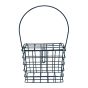 Steel Bird Feeder - 5.3" x 2" x 4.9" - Black