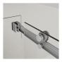 Inspiration Sliding Shower Door - 48" - Clear Glass - Chrome Frame