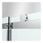 Inspiration Sliding Shower Door - 48" - Clear Glass - Chrome Frame