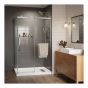Inspiration Sliding Shower Door - 48" - Clear Glass - Chrome Frame