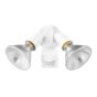 Motion-Activated Security Light – 2 Lamps – Matte White