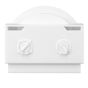 Motion-Activated Security Light – 2 Lamps – Matte White