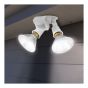 Motion-Activated Security Light – 2 Lamps – Matte White