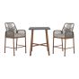 Ensemble bistro Sygno, 3 pièces, hauteur bar, table 29,9", beige