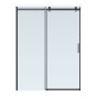 Sedna Frameless Sliding Shower Door - 48" x 78" - Matte Black Finish