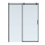 Sedna Frameless Sliding Shower Door - 60" x 78" - Matte Black Finish