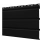 Atika Vinyl Soffit - T4 Plain - Vented - 144" x 12" - Black