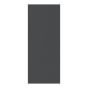 Comptoir stratifié, bord droit, 98,4" x 25", noir Pietra