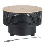 Steel Wood-Burning Fire Pit - 23.6" - Black Finish