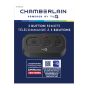 Universal Garage Door Remote - 3 Buttons - Black