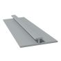 Moulure à joint plat, aluminium, chrome