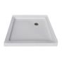 Base de douche Evisa, profil bas, 36" x 36", blanc