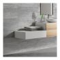 Tuile en porcelaine pour plancher et mur, 12" x 24", gris