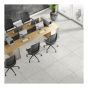 Tuile de porcelaine Meria, 24" x 24", gris mat